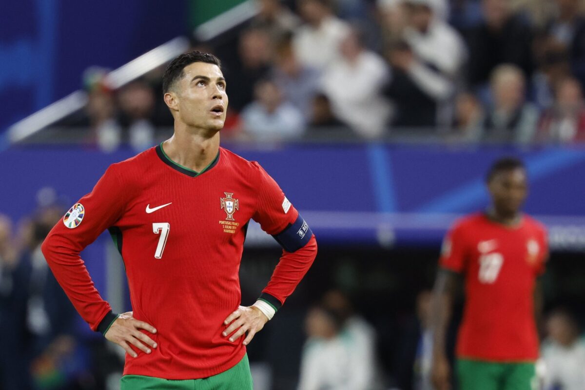 Portugal's Cristiano Ronaldo looks on during the UEFA Euro 2024 quarterfinals match against France, Hamburg, Germany, July 5, 2024. (EPA Photo)