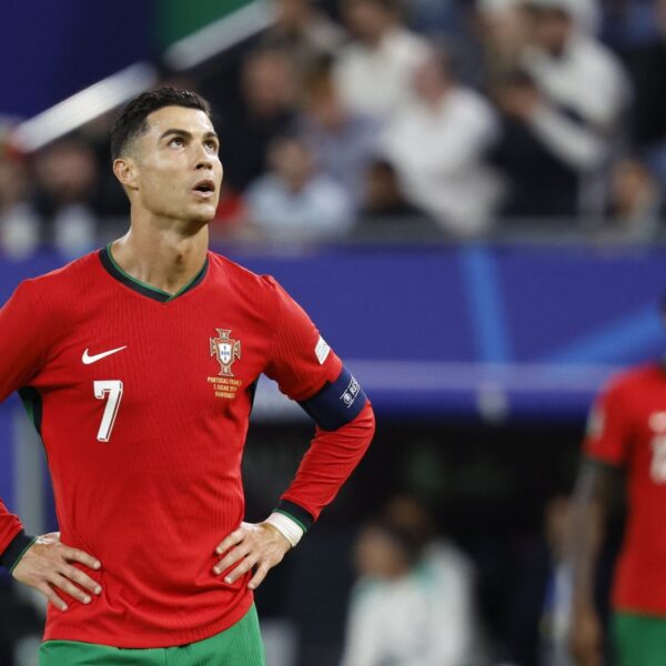 Portugal's Cristiano Ronaldo looks on during the UEFA Euro 2024 quarterfinals match against France, Hamburg, Germany, July 5, 2024. (EPA Photo)